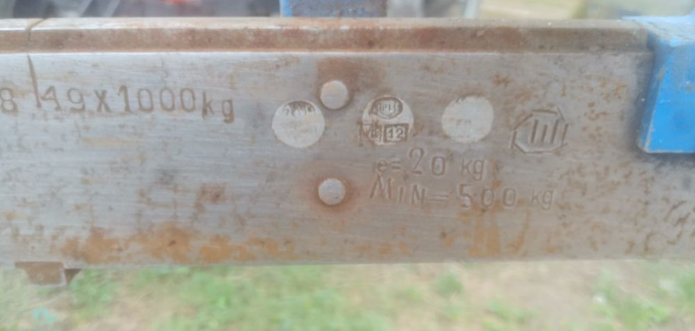 Waga najazdowa 50 ton- wagowskaz,pomiar manualny