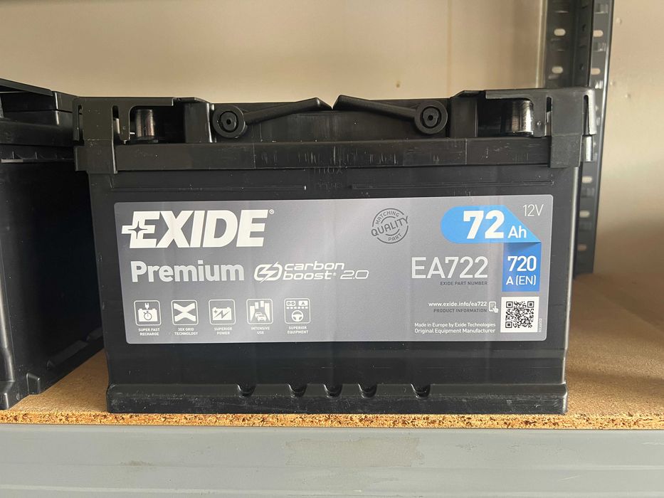 Akumulator Exide 72Ah 720A EA722 Centra CA722