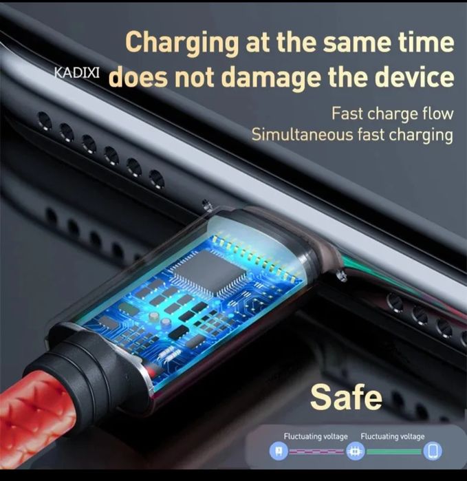 USB cabo de caregamento 3 em 1.