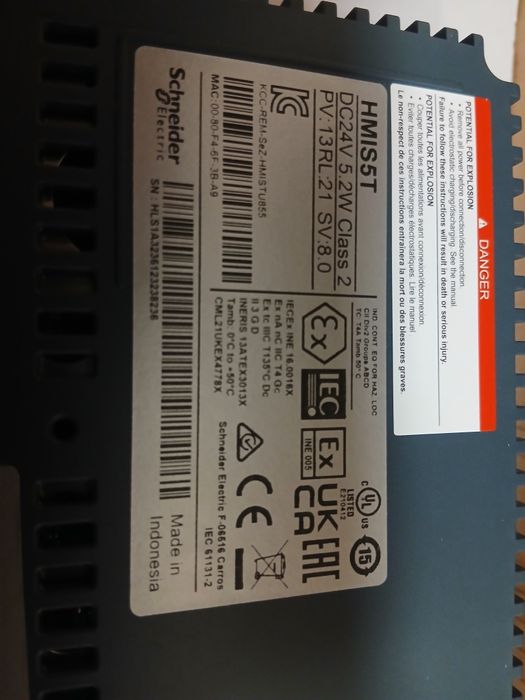 Панель оператора Schneider Electric HMISTU855=hmis85+HMIS5T