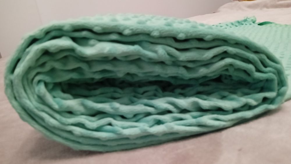 Minky polar kropki mięta 1m