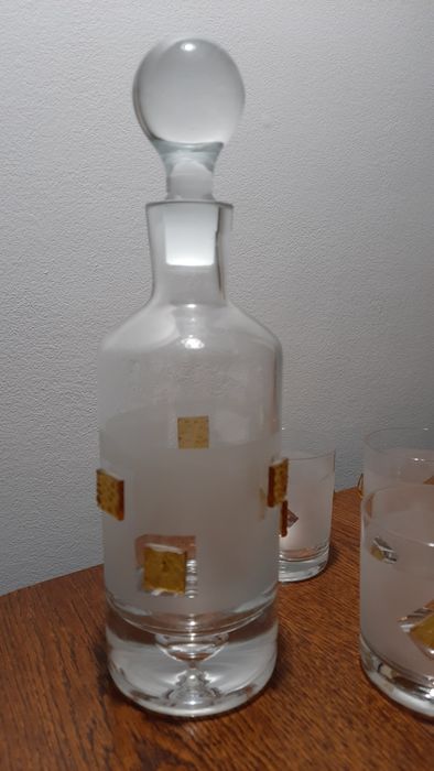 Karafla  szklanki talerz do ciasta komplet
