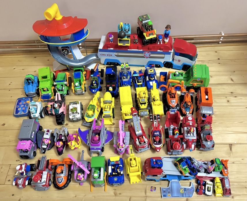Щенячий патруль фігурки з машинками всі герої