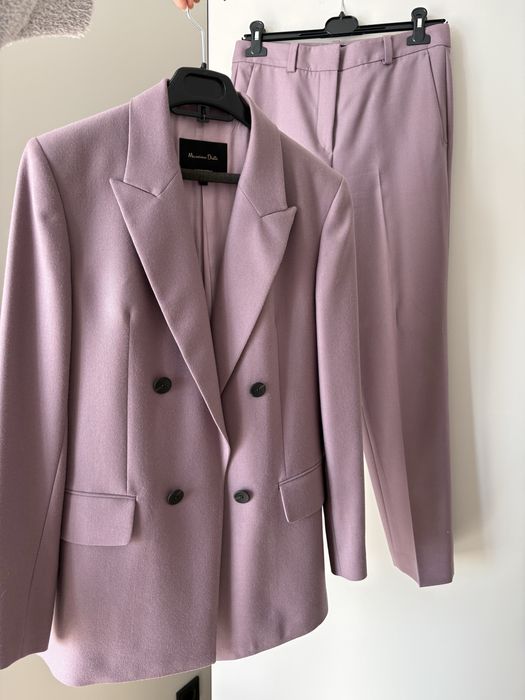 Костюм з вовни приталений Massimo Dutti