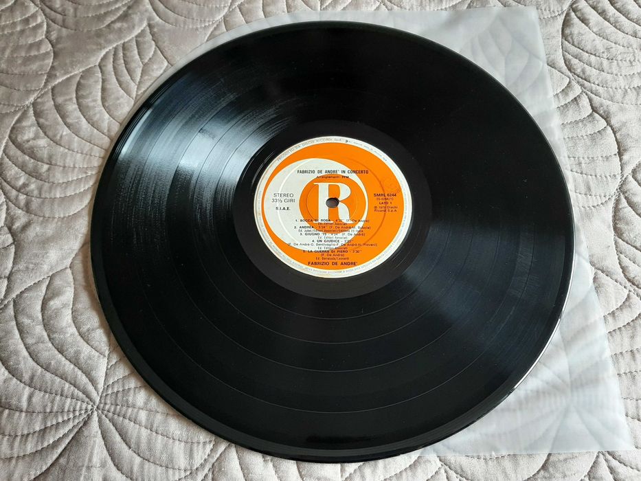 Fabrizio De André - In Concerto - Arrangiamenti PFM - Itália - Vinil LP