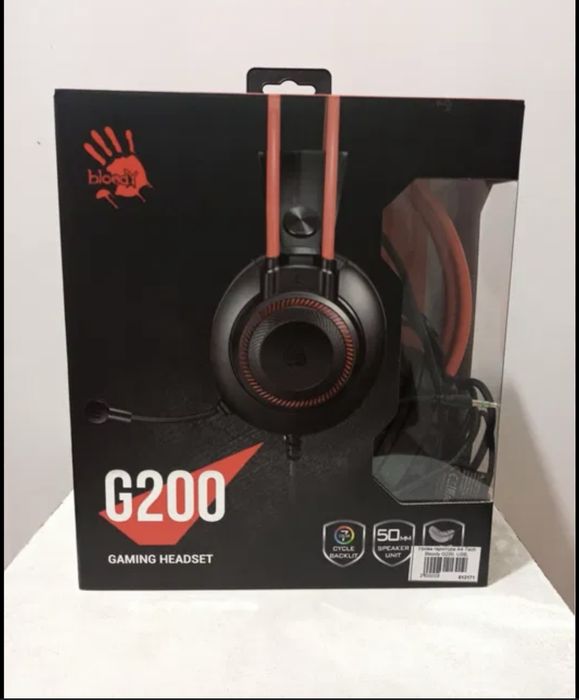 Наушники A4Tech G200 > Bloody Black/Red