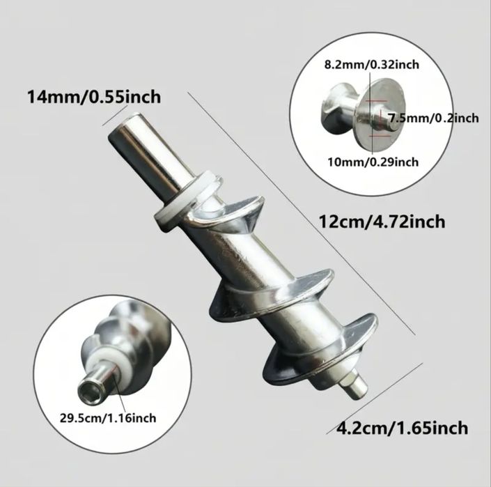 Ślimak do maszynki do mięsa 12 x 4,2 cm - trwały, wydajny