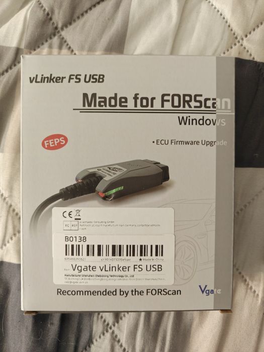 Vlinker vgate fs OBD2 USB dedykowany do forscan interfejs diagnostyczn