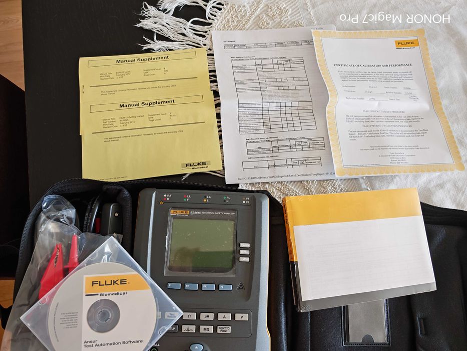 FLUKE ESA615 — Analisador de Segurança Eléctrica - Estado Impecavel