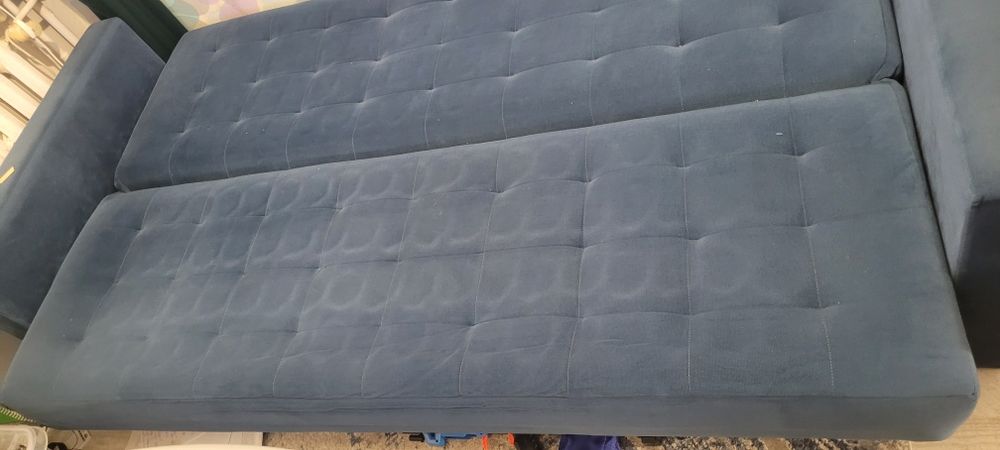 Kanapa wersalka niebieska