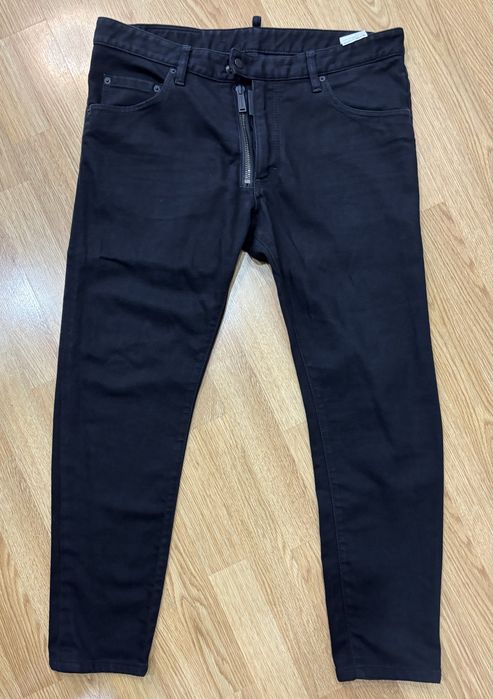 Джинсы DSQUARED2 54 размер черные cotton