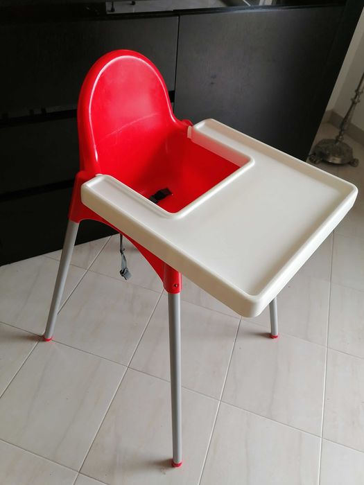 Cadeira de Refeição Alimentação com Tabuleiro, cinto e Almofada