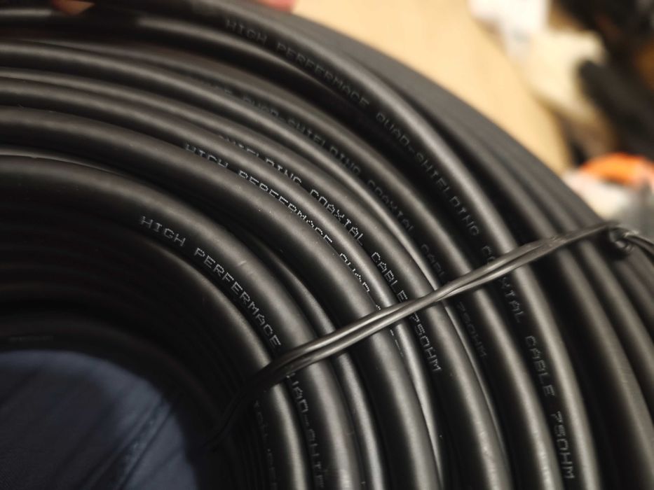 Kabel antenowy 70m Satelitarny Pozłacany