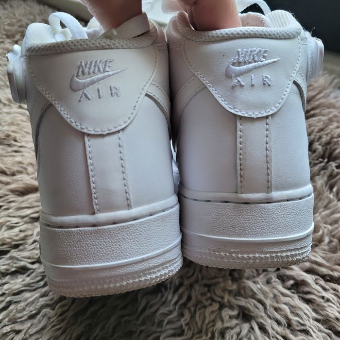 Nike air force 1 sneakersy wysokie 40 białe