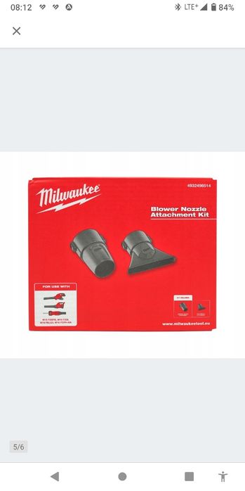 Dmuchawa akumulatorowa plus dysze Milwaukee 3,5 kg