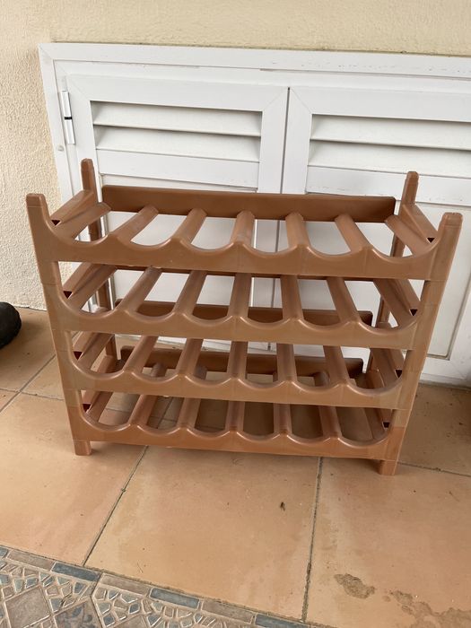 Suporte de vinhos garrafeira de plastico