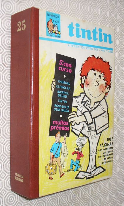 Tintin revista - volumes encadernados capa original Bertrand Tintim