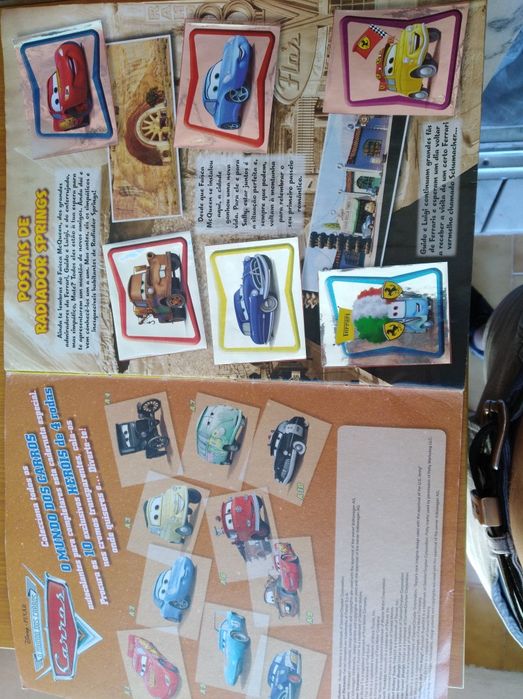 Caderneta de cromos "Cars" completa