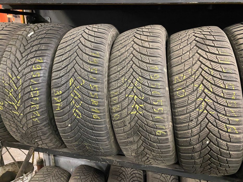 195/55R16 Cztery używane opony zimowe Firestone