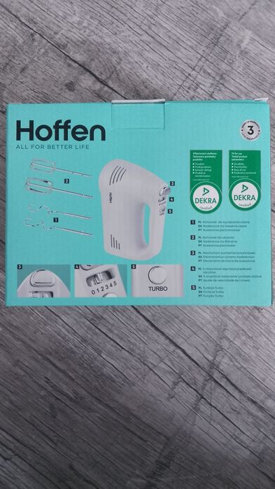 Nowy Mikser ręczny Hoffen 400W, biały