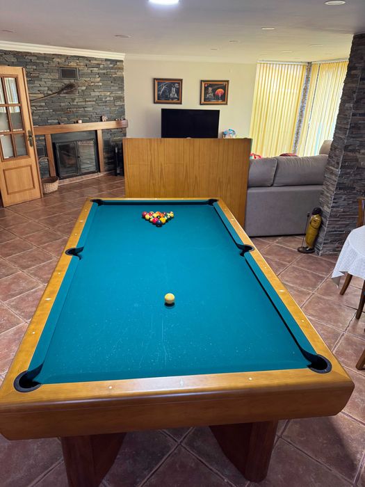 Mesa Snooker/Bilhar Madeira- Modelo Mozart