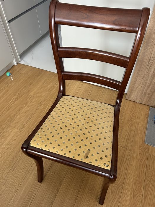 Mesa Jantar Oval Extensível Madeira Maciça + Cadeiras (Peniche)