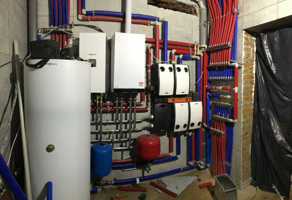 Монтаж промислової та побутової  сантехніки. Монтаж систем опалення