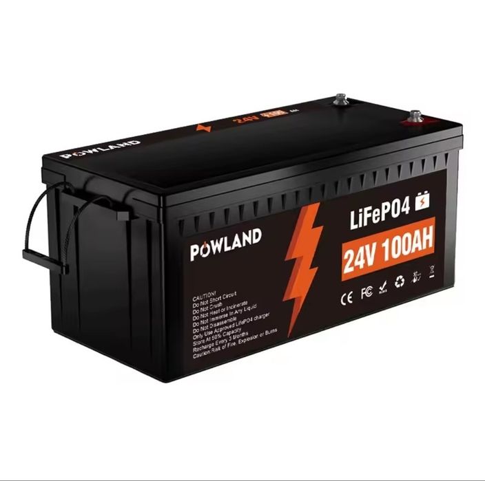 Акумулятор Lifepo4 24V 100Ah Powland, BMS. В наявності. Нова АКБ 25.6