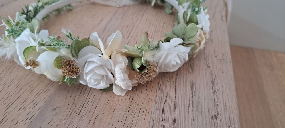 Wianek komunia kwiaciarnia hand made boho