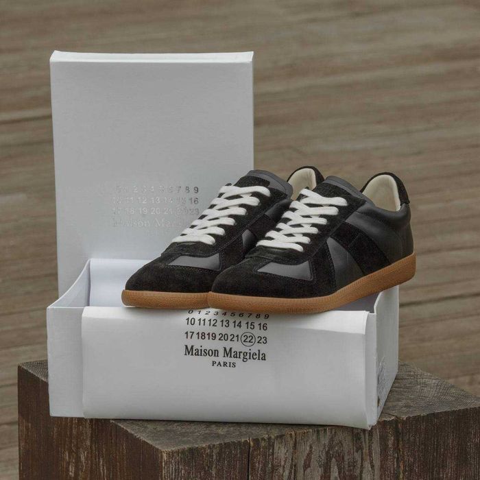 Кожаные кроссовки Maison Margiela Replica шкіряні кеди Мейсон Марджела