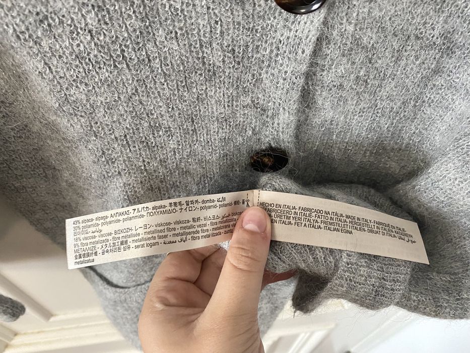 Casaco cardigan de lã Massimo Dutti