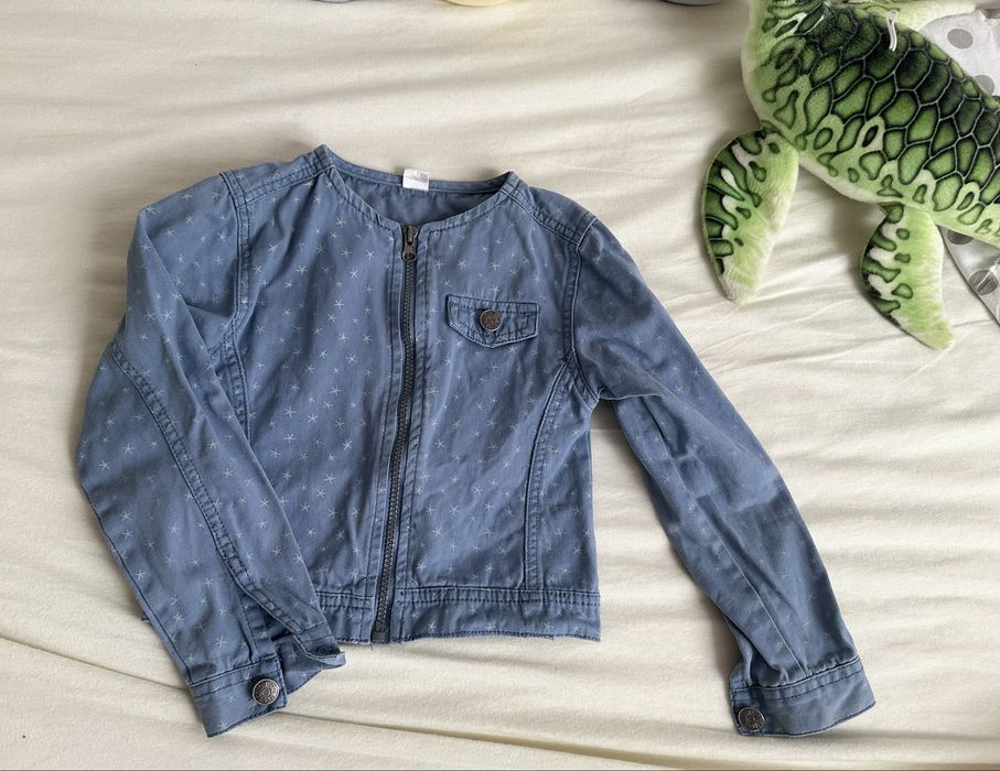 Kurteczka jeans dla dziewczynki 110 w gwiazdki