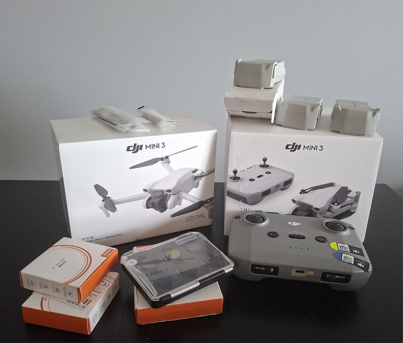 Dji mini 3 nowy oraz używane wyposażenie