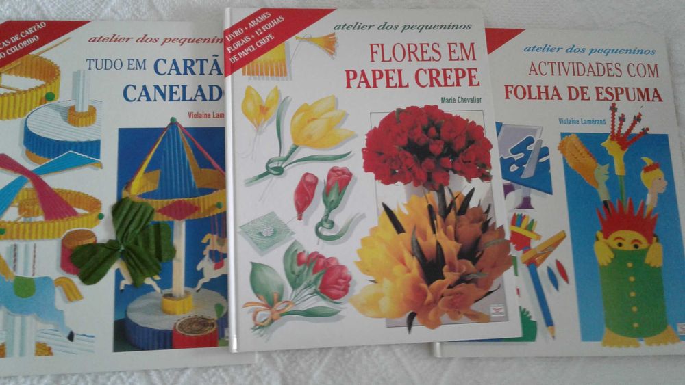 3 Books: corrugated cardboard; crepe paper; foam sheets64551545213314120