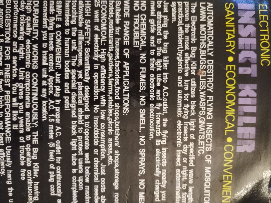 Инсектицидная лампа "Убийца насекомых"