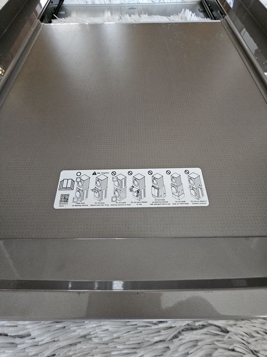 Łącznik do pralki suszarki LG, srebrny z szufladą