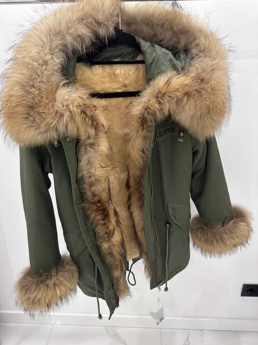 Kurtka Parka z Naturalnym Jenotem roz. S