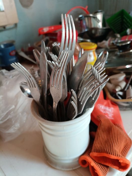 Sztućce aluminiowe z PRL-U