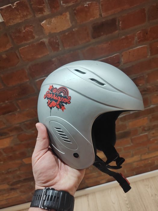 Kask narciarski dziecięcy Rossignol 50cm srebrny
