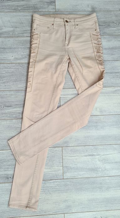 Spodnie z haftem H&M  & Denim 36/38