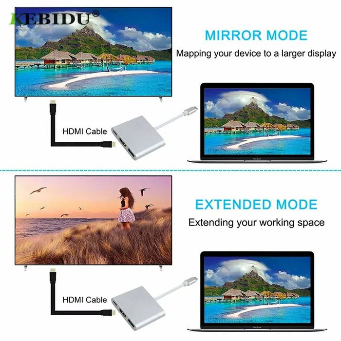 Usb-c para hdmi 4k USB-C HUB carregamento simultâneo (pd) USB PORT 3.064738469187074124