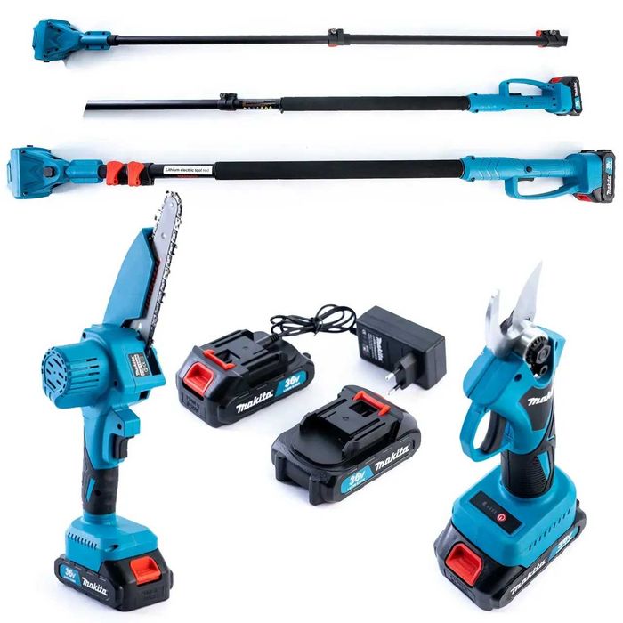 Набір 3в1 Makita Секатор + Міні пила DUC155HN +Телескопічна штанга 3 м