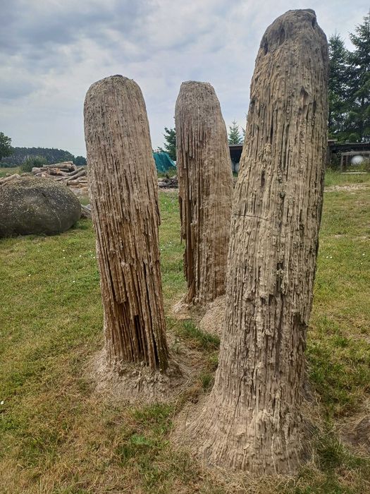 Głazy kamienie ogrodowe ozdoby Stalagmity