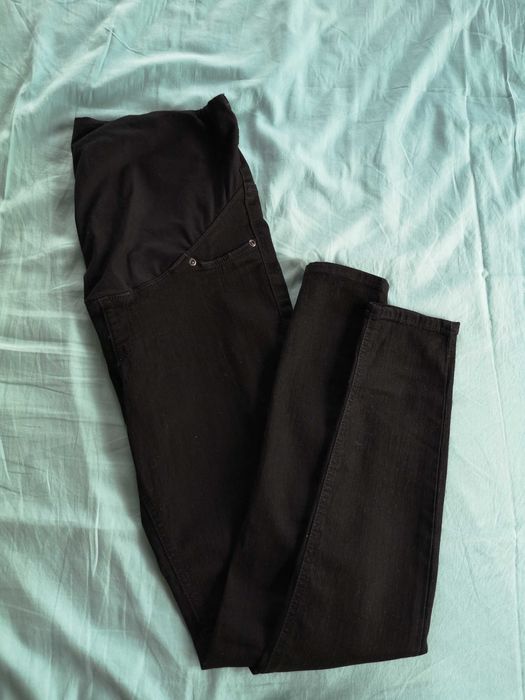 Spodnie ciążowe h&m mama super skinny czarne L