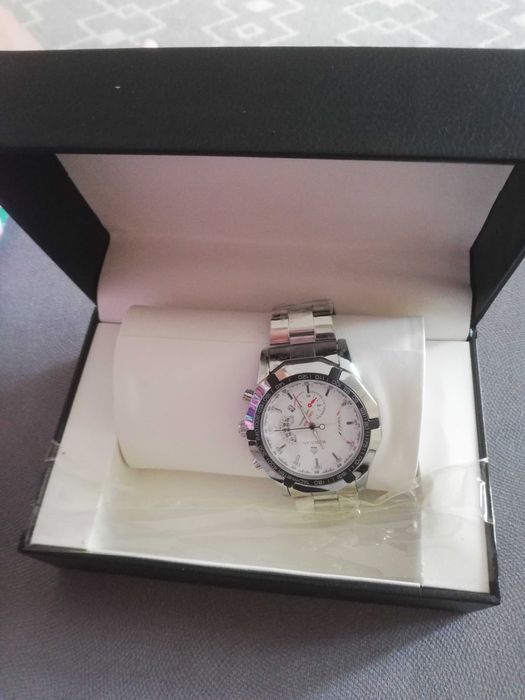 Zegarek męski na rękę Weiguan analogowy stalowy