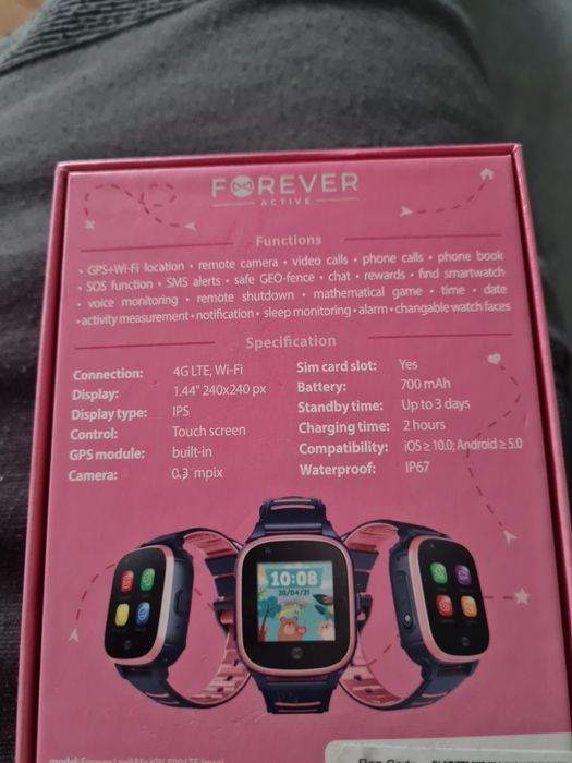 Forever look me 4g lte kw-500 lte smartwatch