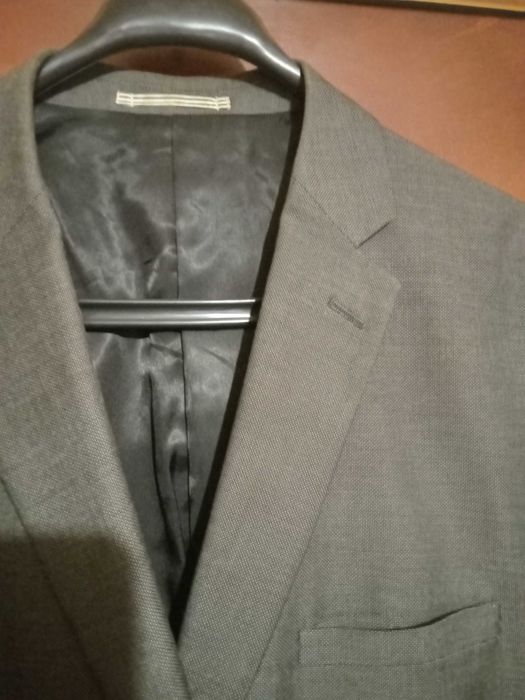 Піджак темно сірий чоловічий р.52-54!