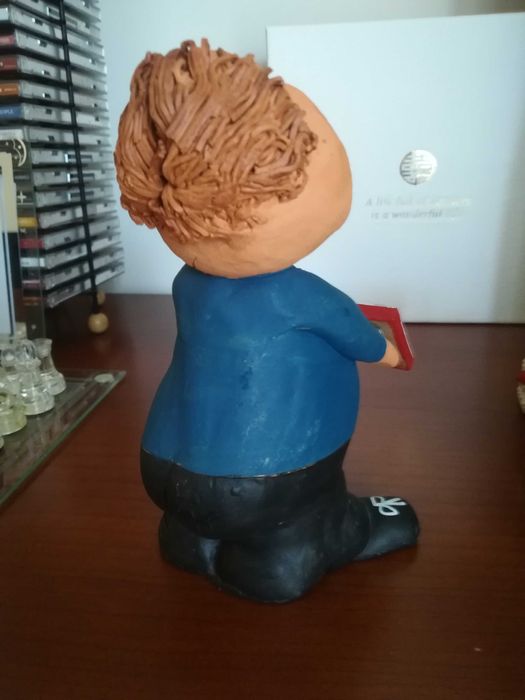 DIA DO PAI Figura Engraçada do Pai em Argila