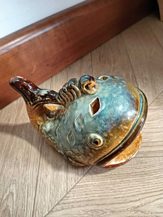 Ryba ceramiczna ozdoba świecznik pojemnik na łyżkę