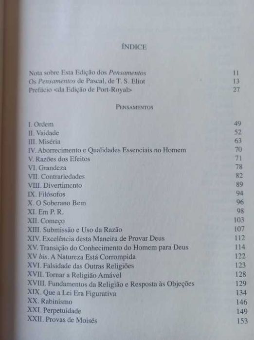 Pensamentos - Blaise Pascal